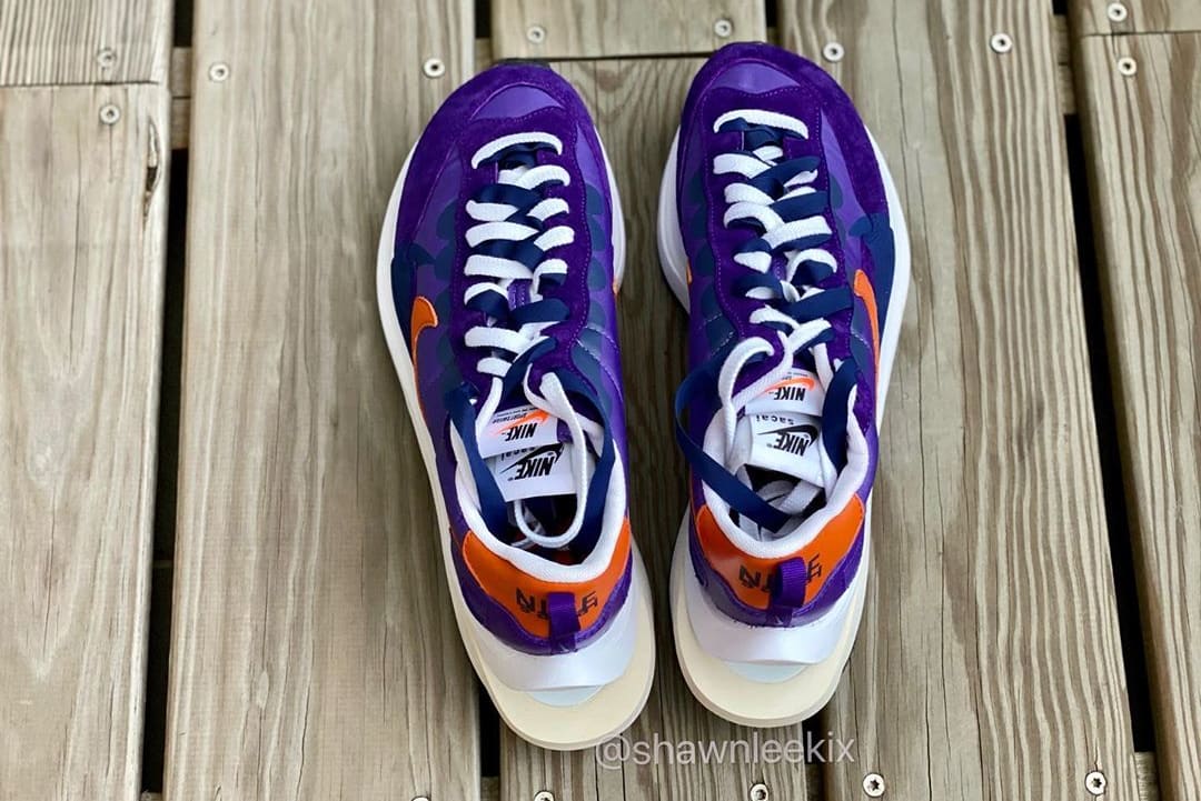 Sacai x Nike Vaporwaffle 'Dark Iris/Campfire Orange-White' Top