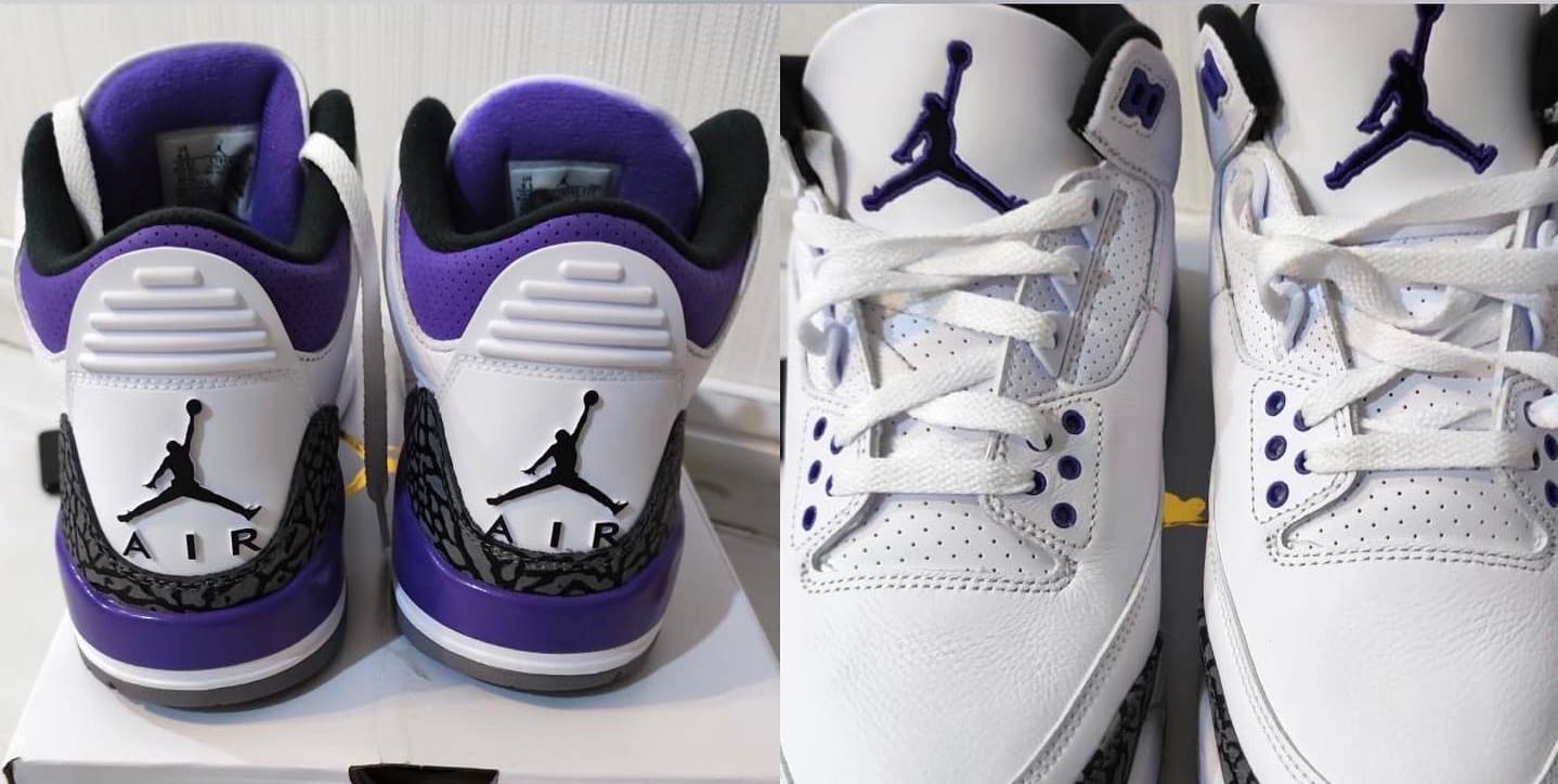 Air Jordan 3 White and Purple 'Dark Iris' First Look
