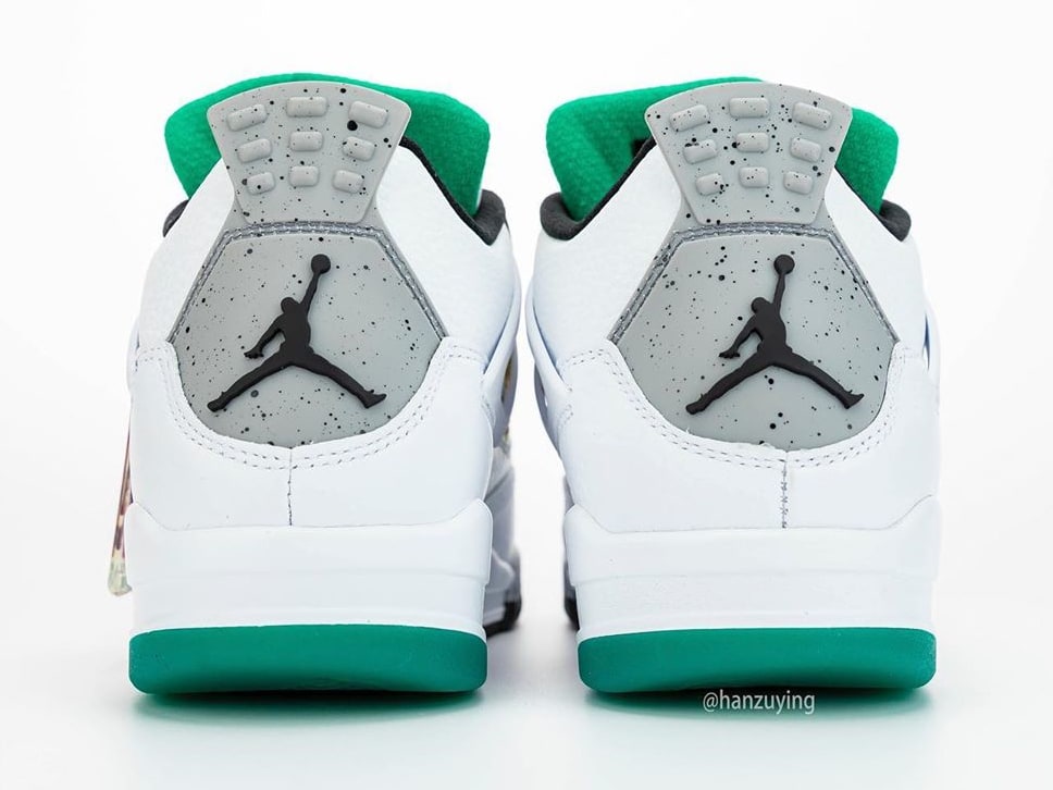 Air Jordan 4 IV Rasta DTRT Release Date AQ9129-100 Heel