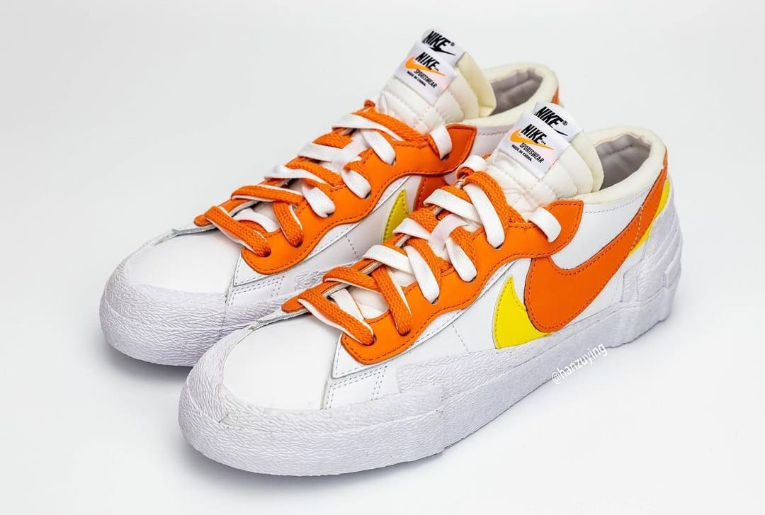 Sacai x Nike Blazer Low 'Magma Orange' DD1877-100 Pair