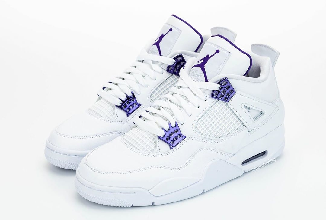 Air Jordan 4 Court Purple Release Date CT8527-115 Pair