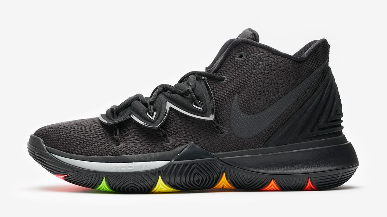 Nike Kyrie 5 Black Rainbow Release Date AO2918-001 Left Profile
