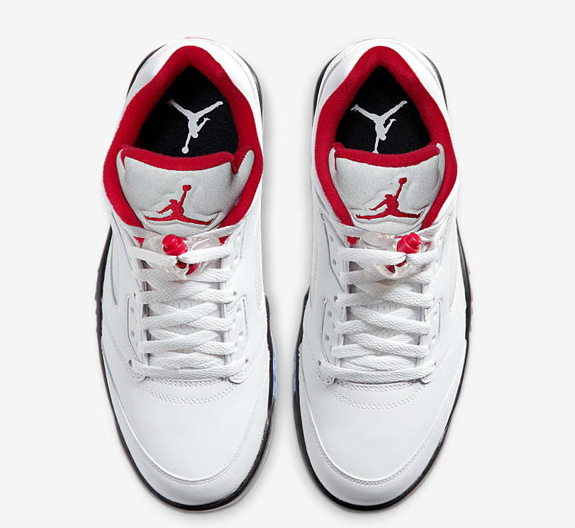 fire red air jordan 5 golf shoes