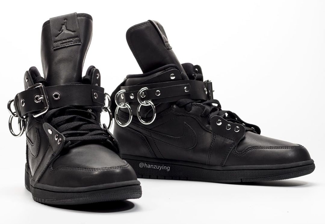 Comme des Garcons HOMME Plus Air Jordan 1 High Black White Release Date ...