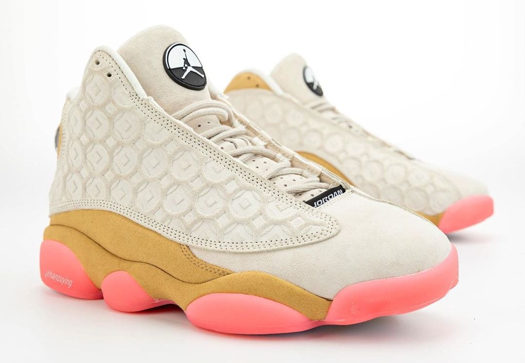 jordan 13 pink and tan