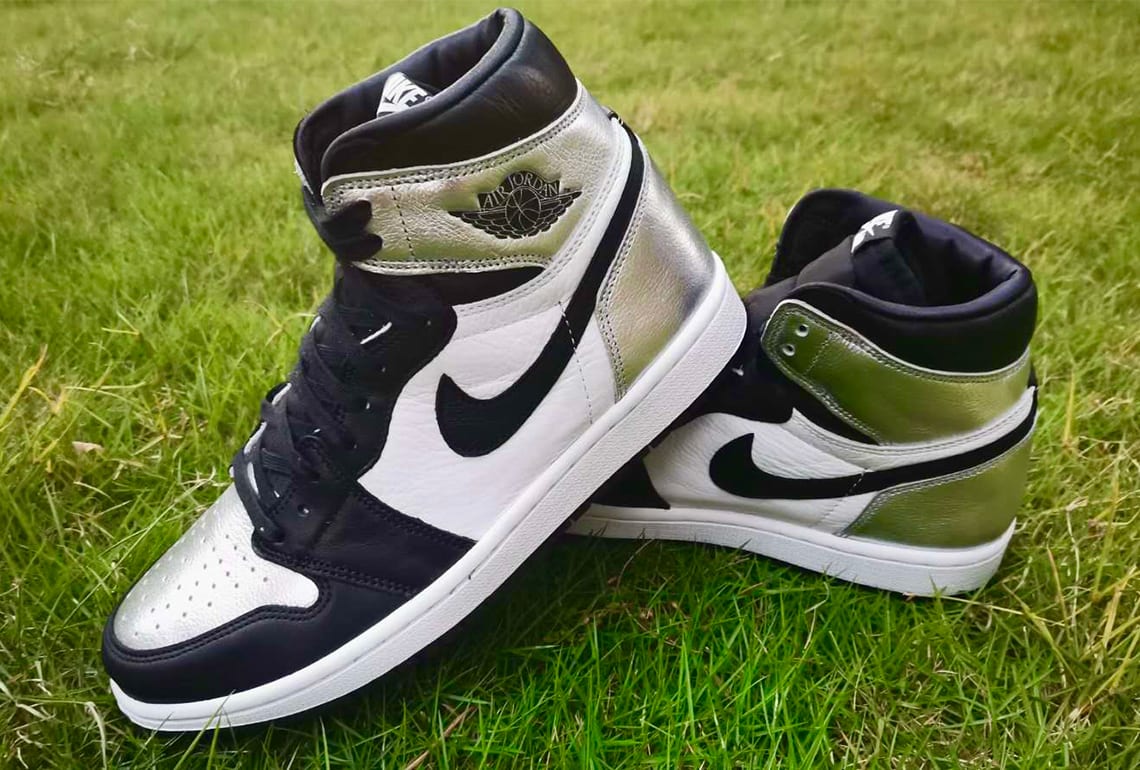 silver toe women's jordan 1