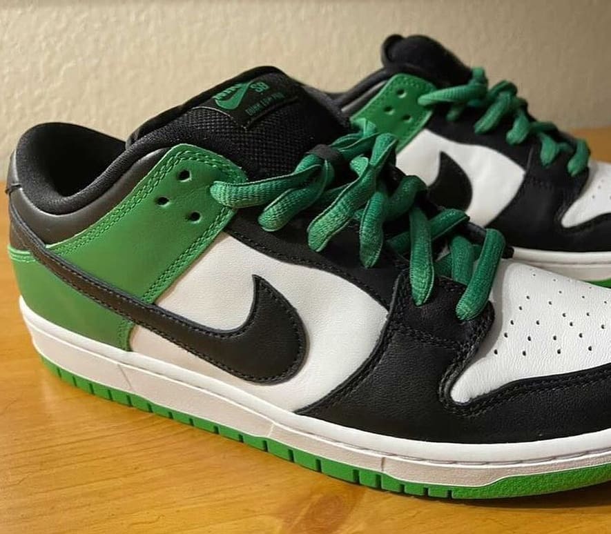 nike sb dunk low classic green release date
