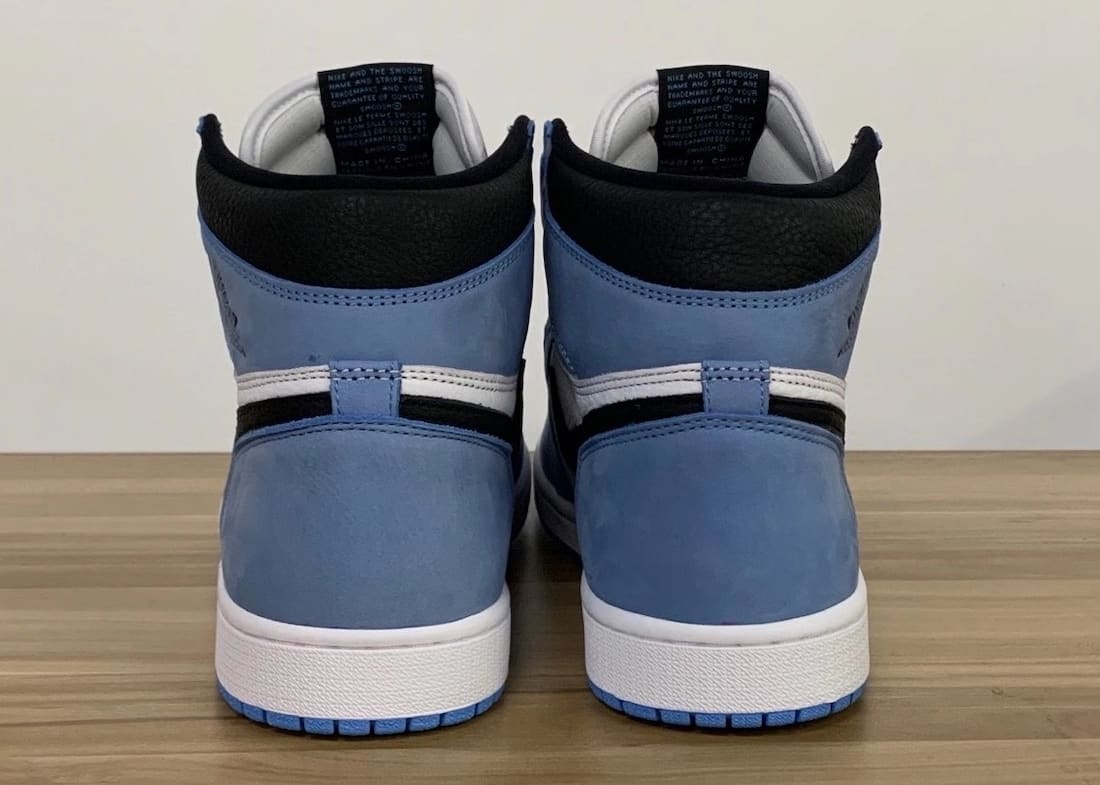 Air Jordan 1 Retro High OG 'UNC' 555088-134 Heel