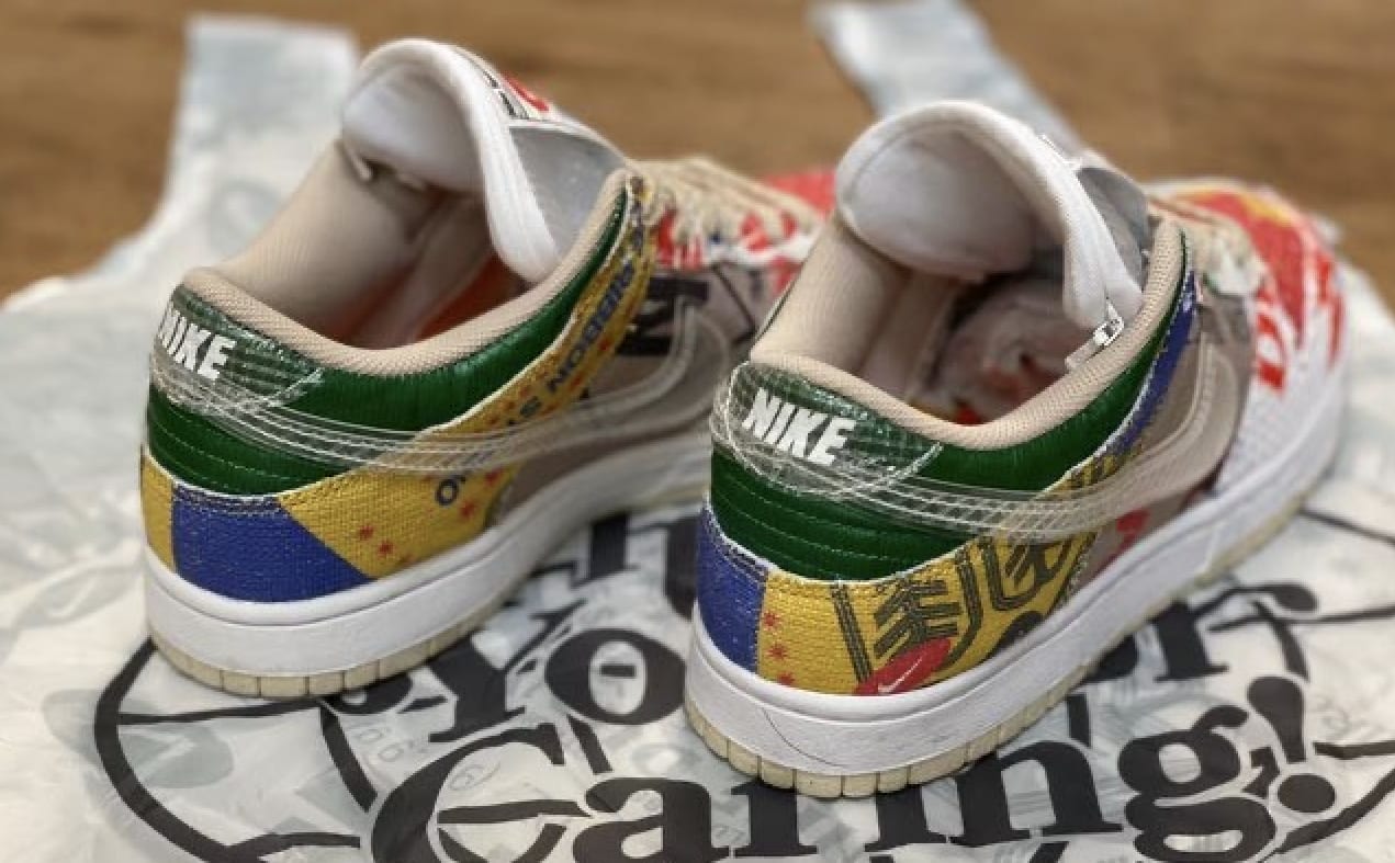 Nike Dunk Low 'Thank You For Caring' DA6125-900 Heel