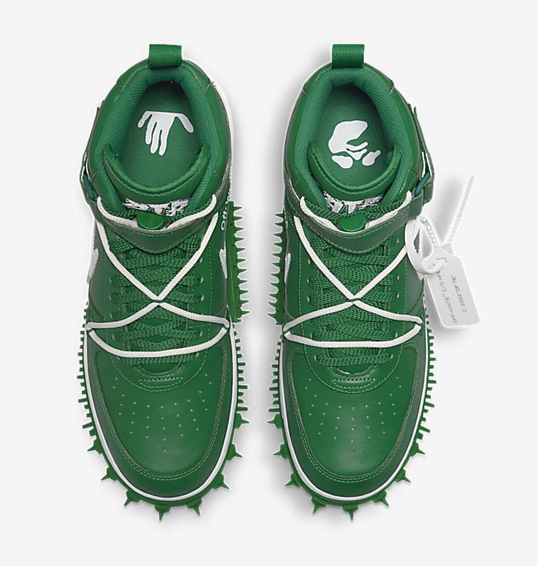Off White x Nike Air Force 1 Mid 'Pine Green'