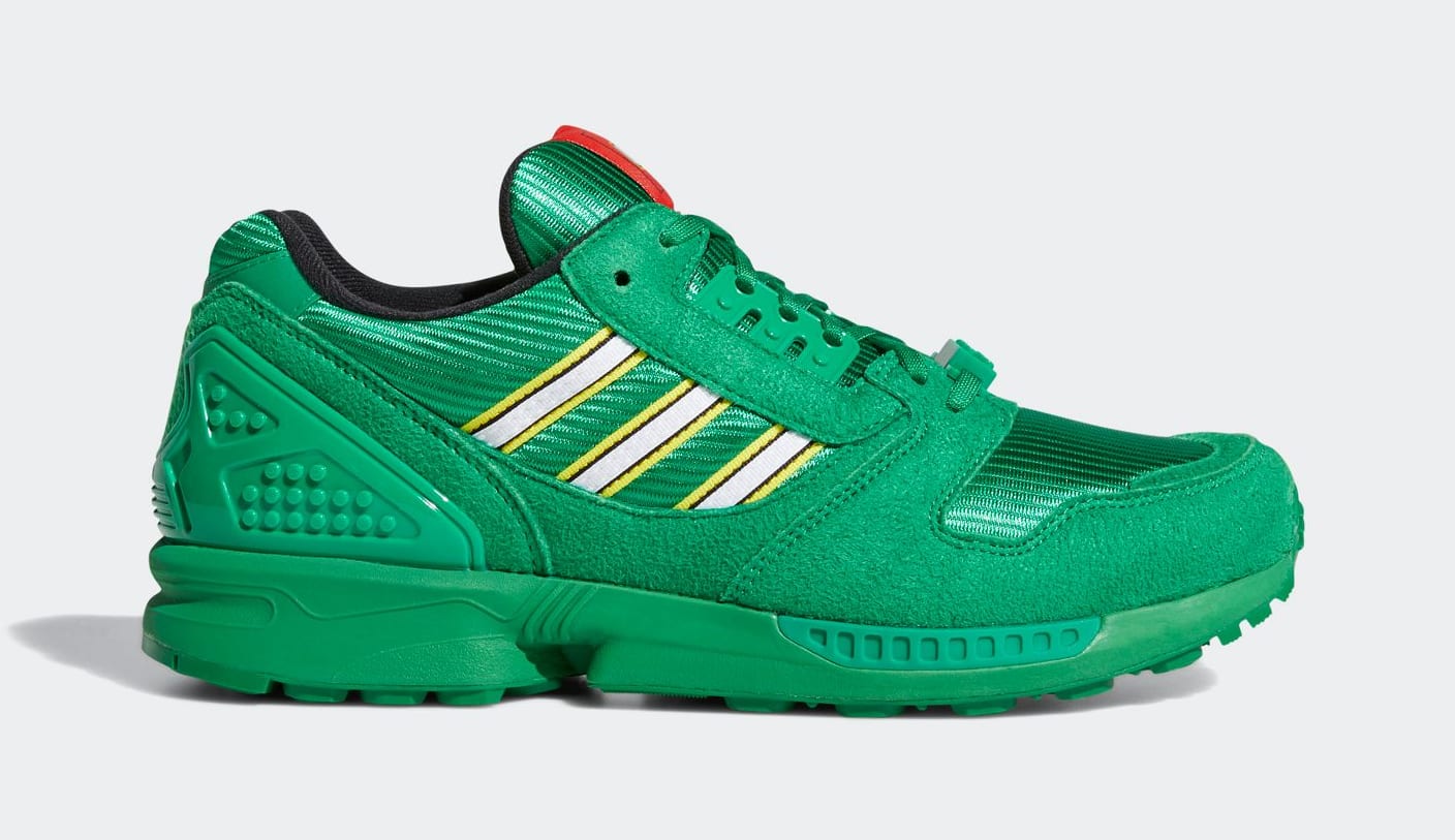 Lego x Adidas ZX 8000 Green Lateral