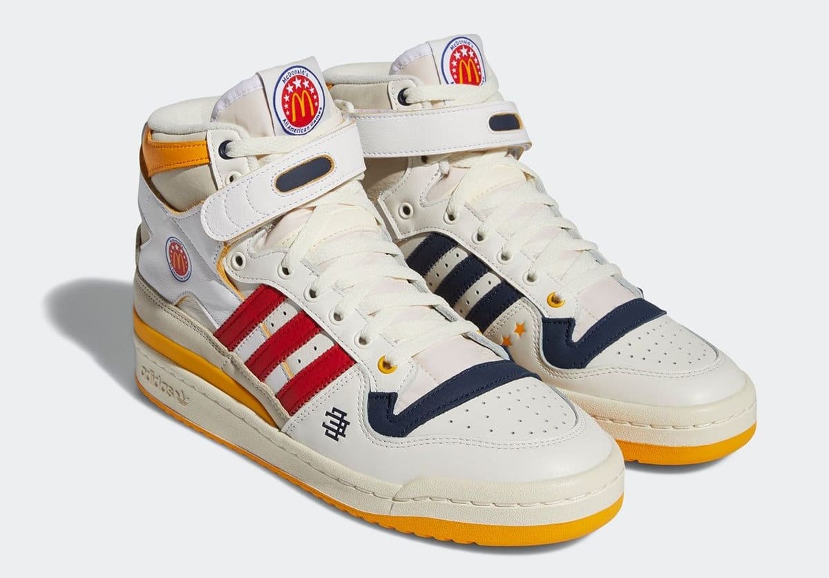 Eric Emanuel x Adidas Forum Hi 'McDonald's All-American' H02575 Pair