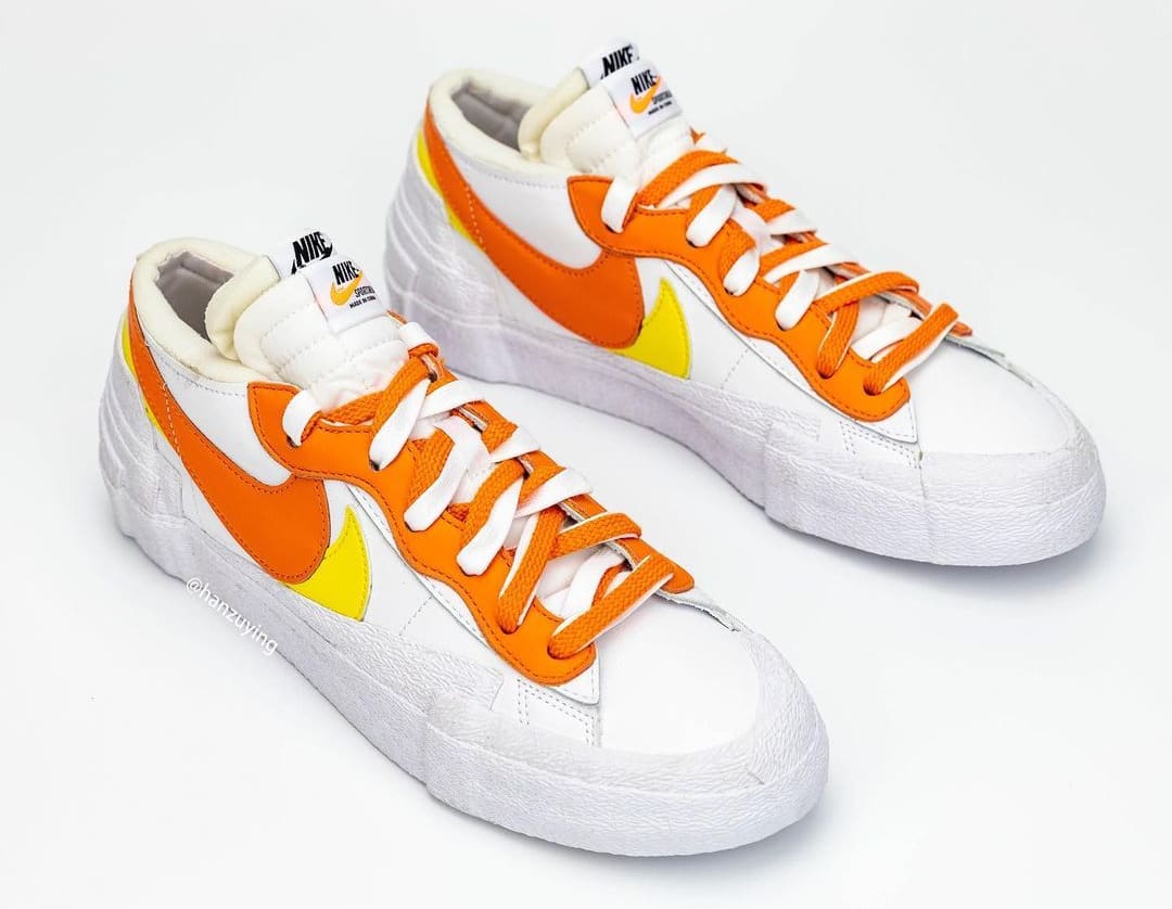 Sacai x Nike Blazer Low 'Magma Orange' DD1877-100 Pair