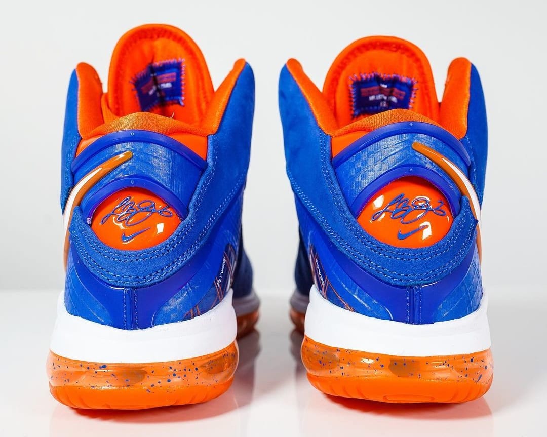 Nike LeBron 8 HWC Knicks Cavs 2021 Release Date CV1750-400 Heel