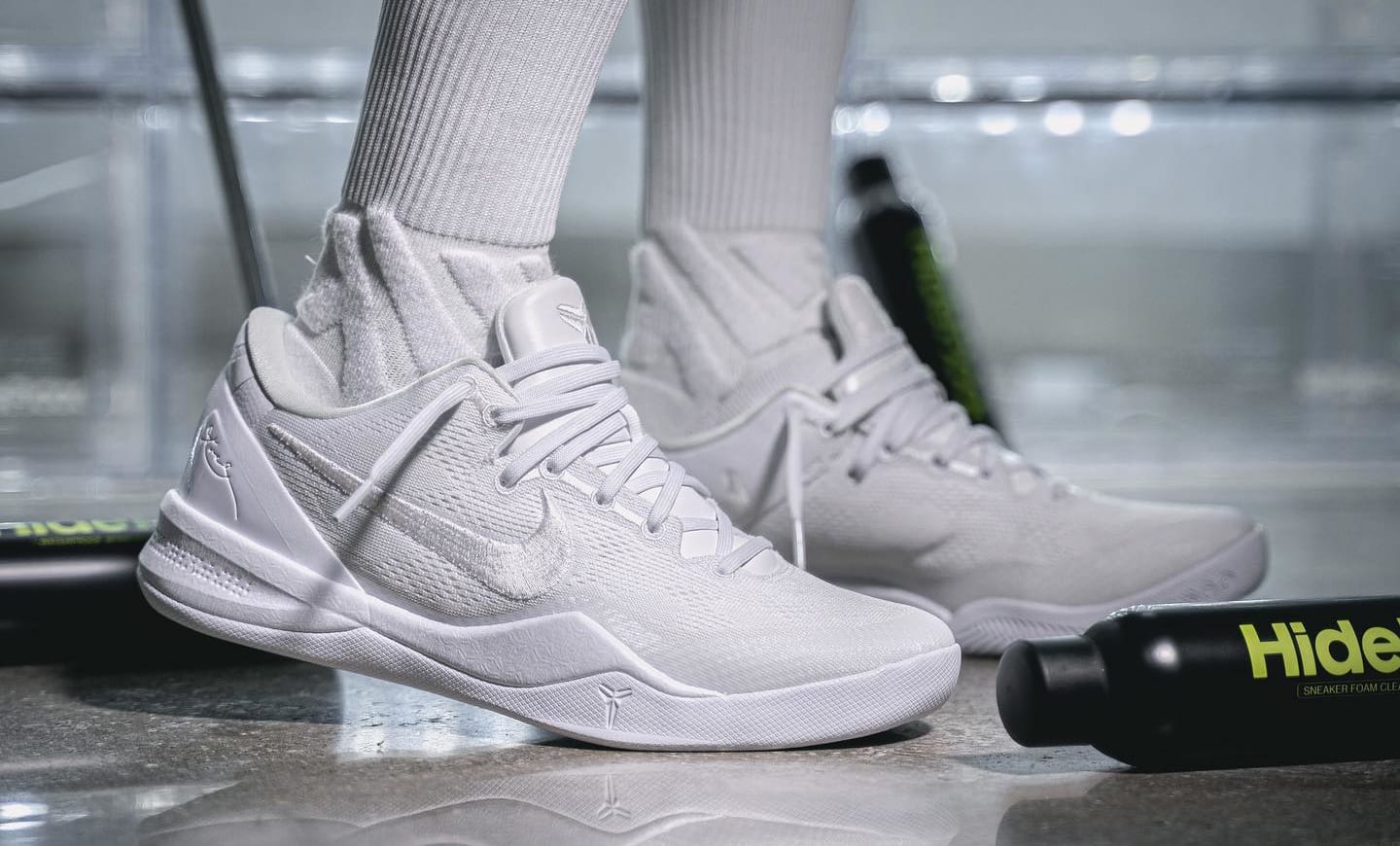 Nike Kobe 8 Protro 'Triple White' FJ9364 100 Lateral