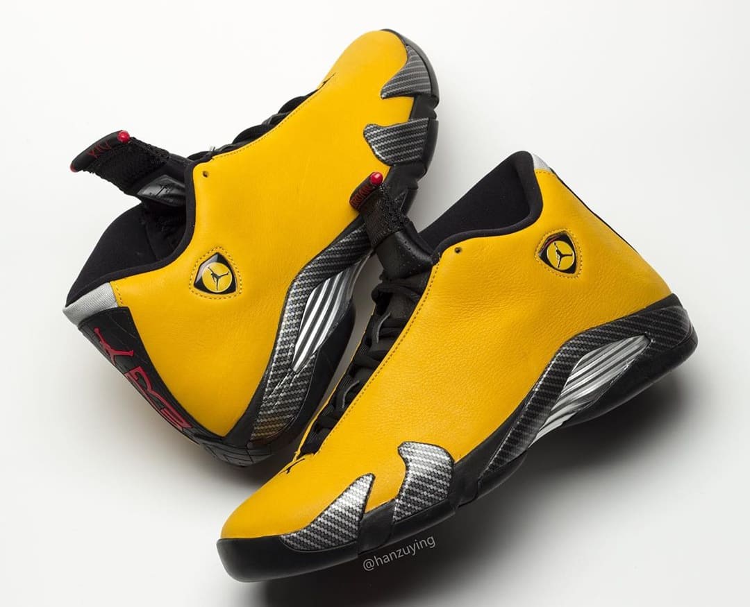 ferrari yellow jordans