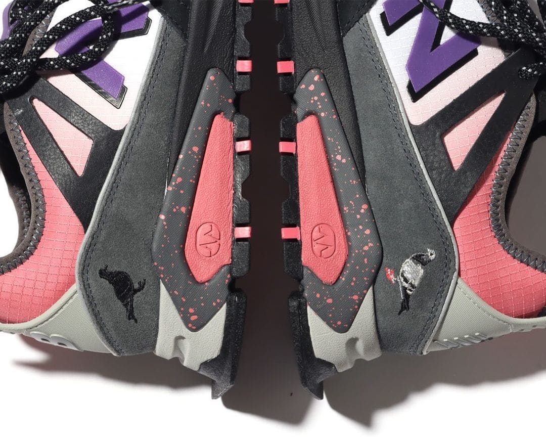 Atmos x Staple Pigeon x New Balance X-Racer Heel Teaser