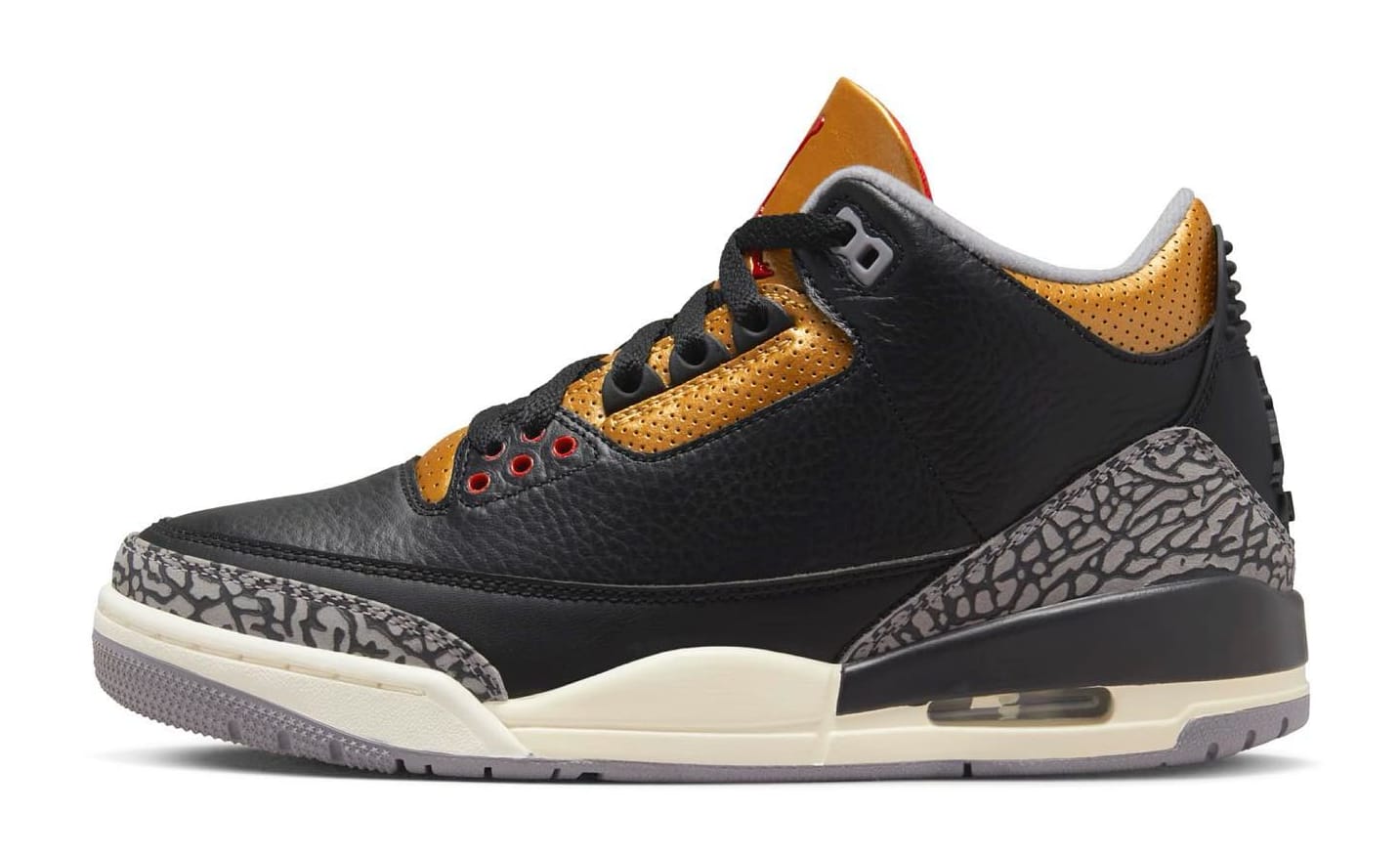 Air Jordan 3 Women's 'Black/Gold' CK9246 067 Side