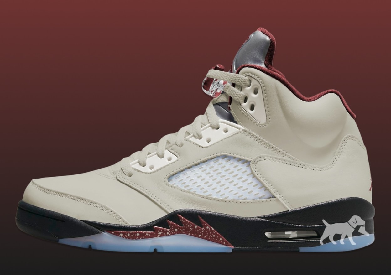 Closer Look at the A Ma Maniere x Air Jordan 5 One of two colorway