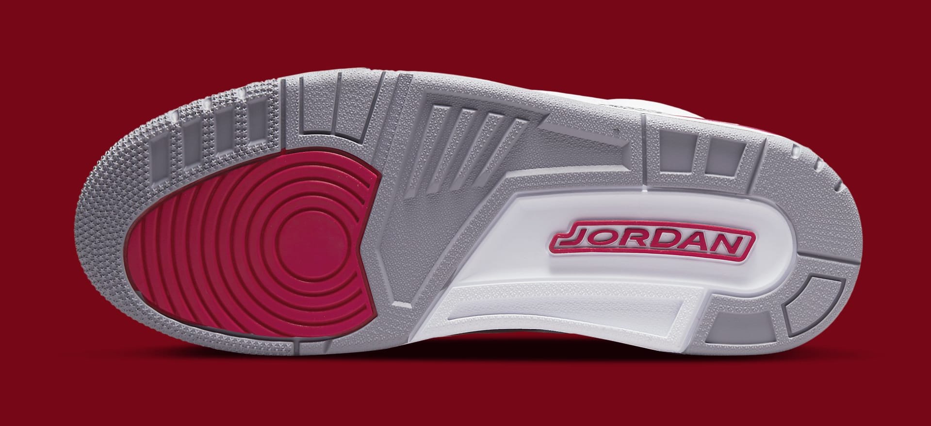 Air Jordan 3 Retro 'Cardinal' CT8532 126 suela