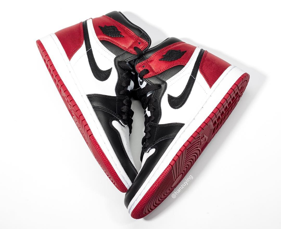 air jordan 1 satin womens black toe