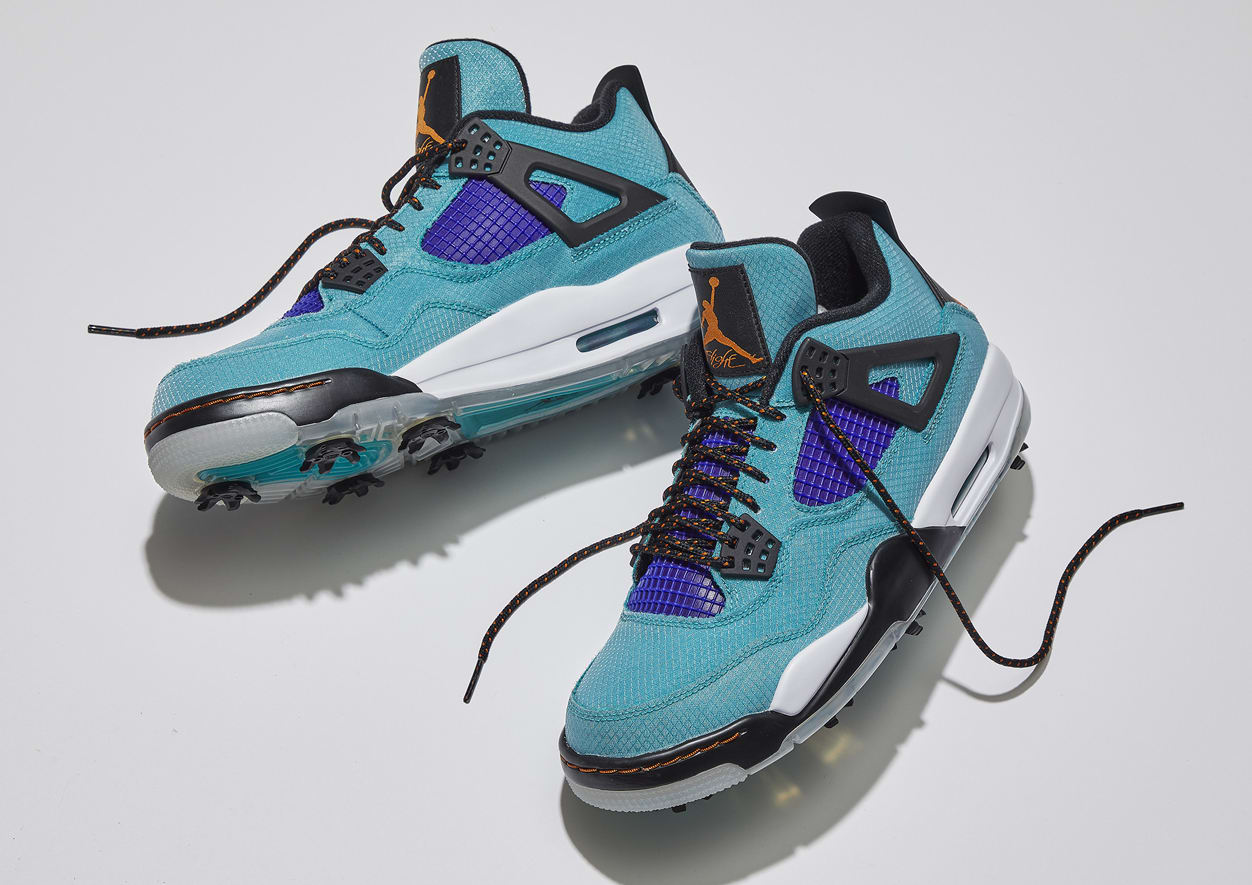 Air Jordan 4 Golf Shoes 'Seersucker