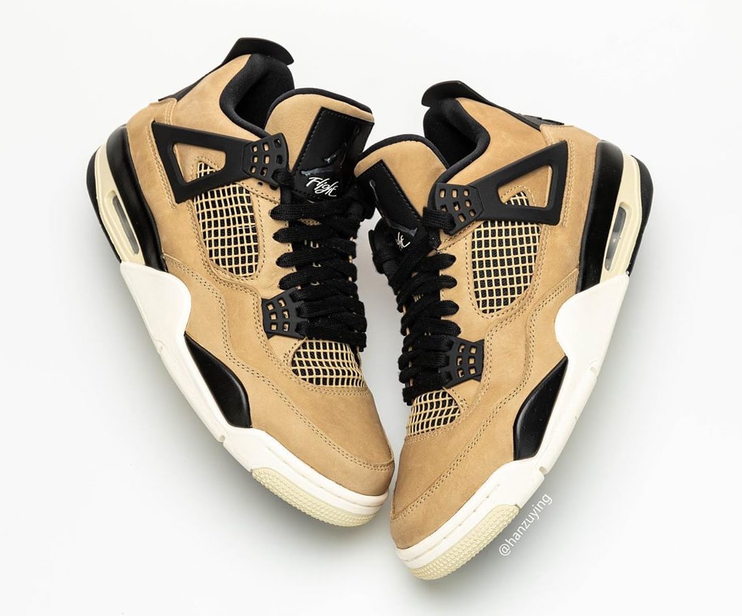 tan jordans 4