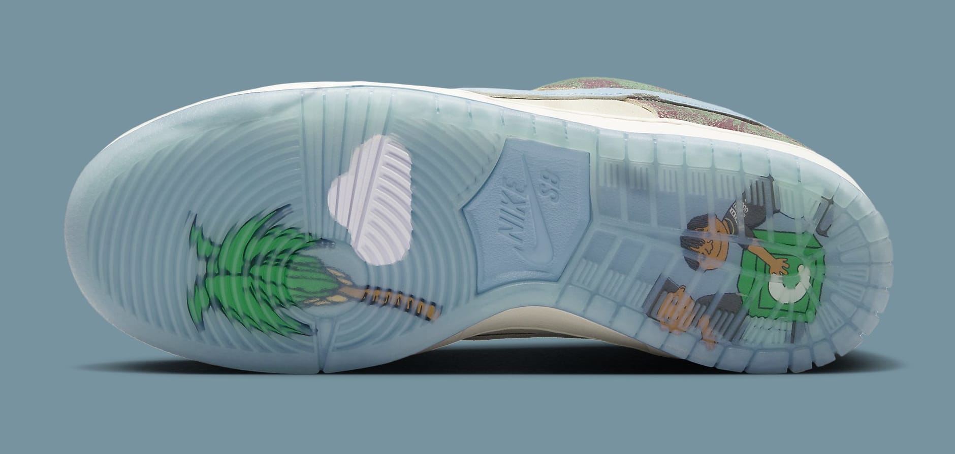 Crenshaw Skate Club x Nike SB Dunk Low FN4193 100 (Outsole)