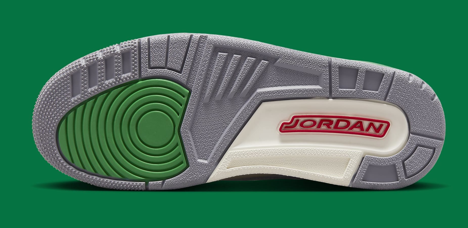 Air Jordan 3 Retro Women's 'Lucky Green' CK9246 136 Outsole
