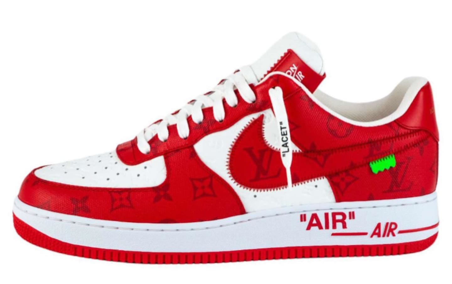 Louis Vuitton x Nike Air Force 1 Low White/Red