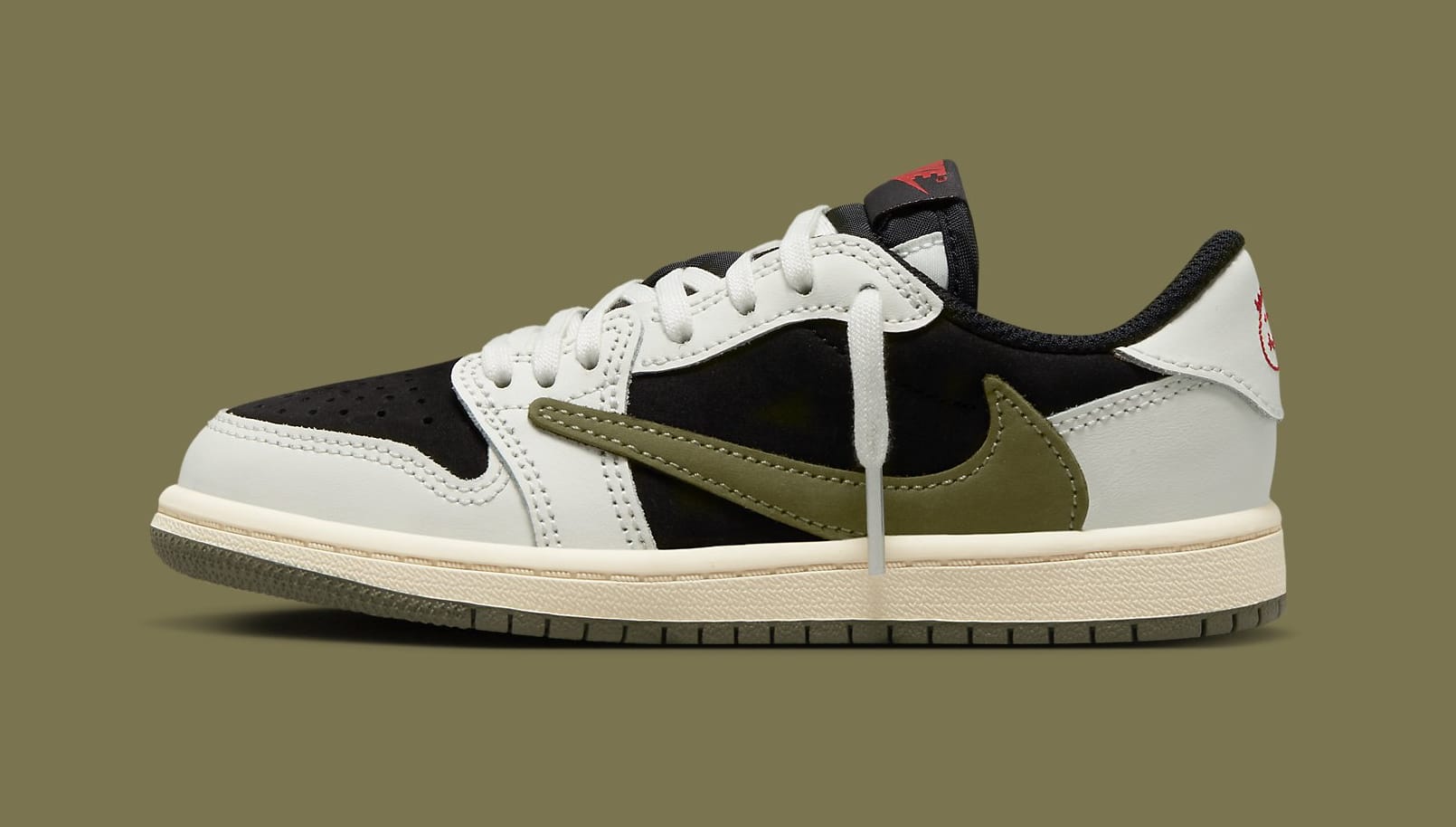 Travis Scott x Air Jordan 1 Low Women's 'Olive' Release Date DZ4137-106 ...