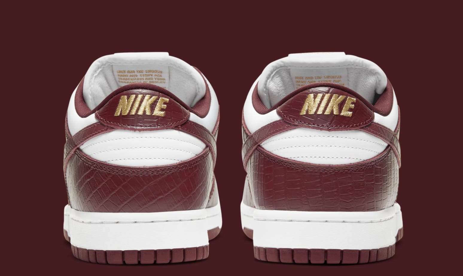Supreme x Nike SB Dunk Low 'Barkroot Brown' DH3228-103 (Heel)