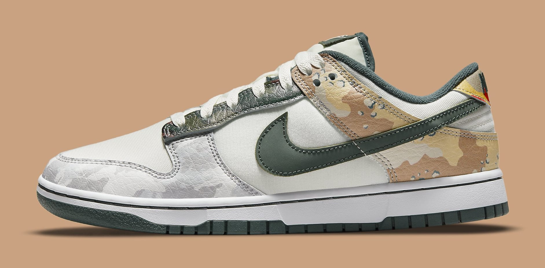 nike dunk low white camo