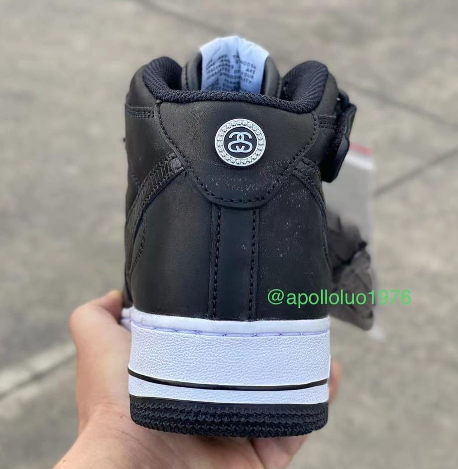 Stussy x Nike Air Force 1 Mid Collab Black Top