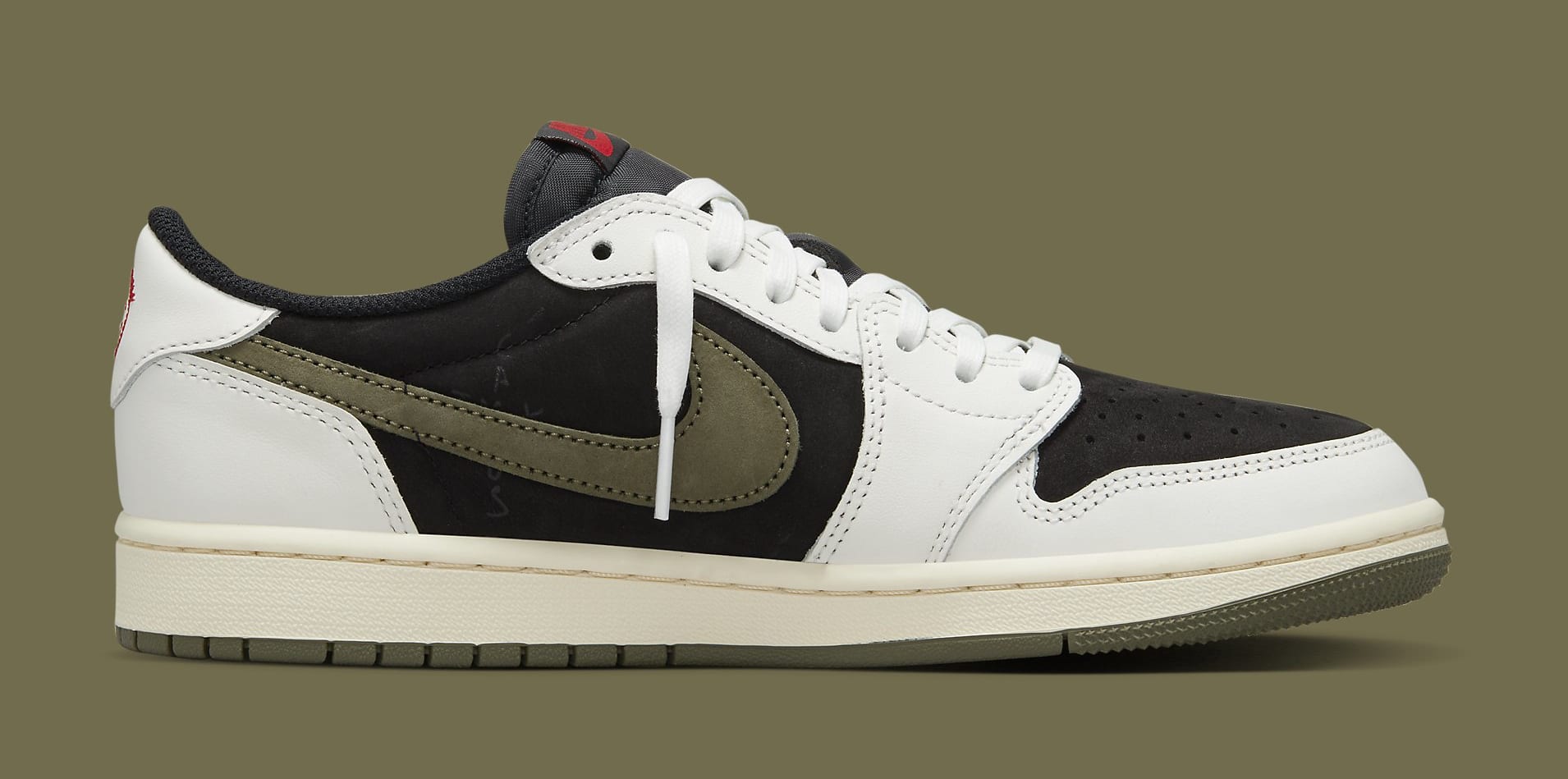 Travis Scott x Air Jordan 1 Low Women's 'Olive' Release Date DZ4137106