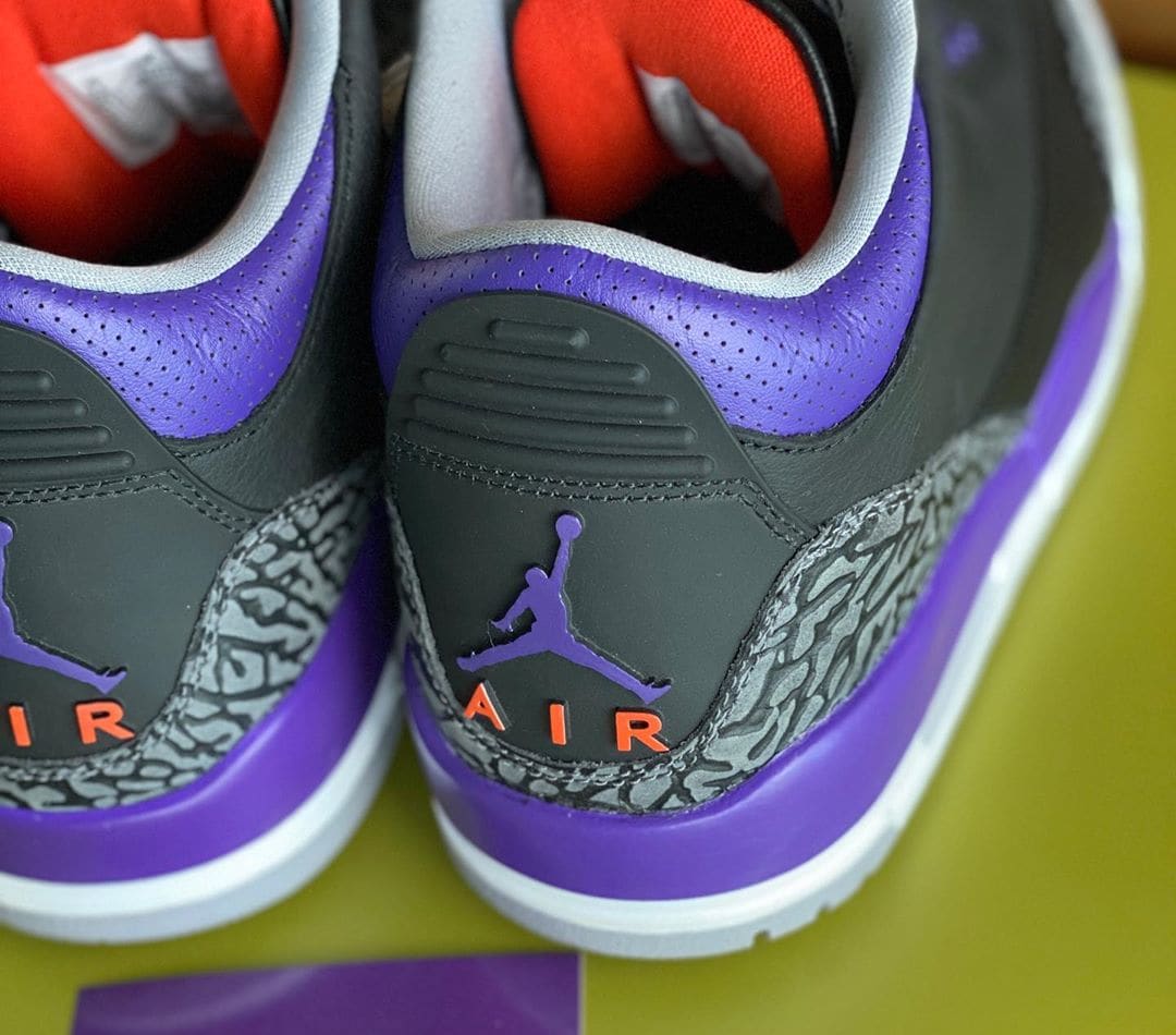 Air Jordan 3 Retro 'Court Purple' CT8532-050 Heel