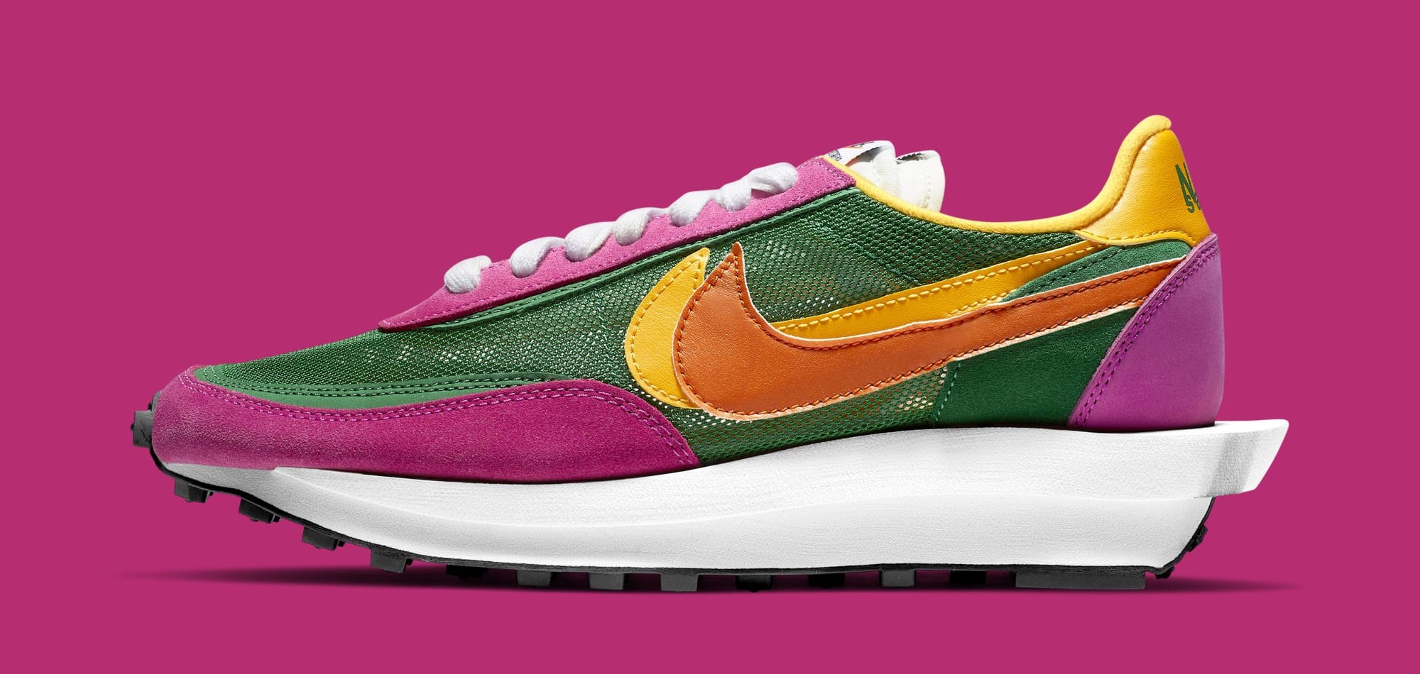 nike ldwaffle pine green