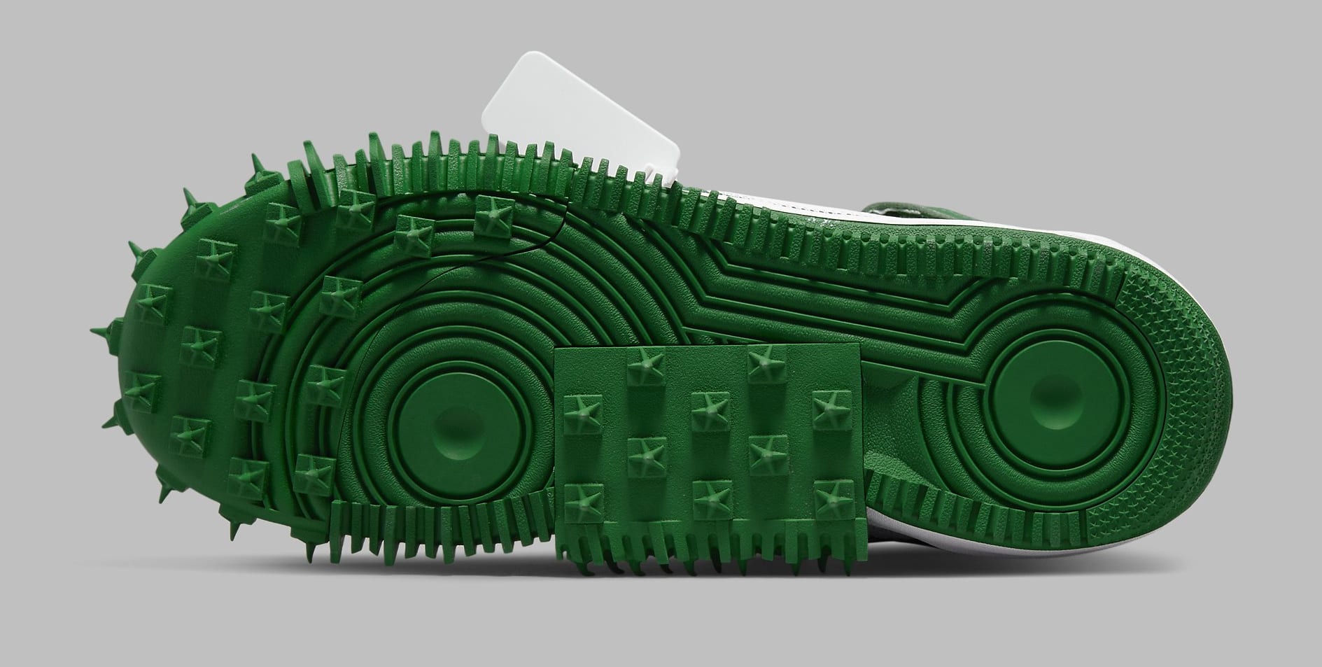 Off-White x Nike Air Force 1 Mid 'Pine Green' DR0500 300 Outsole