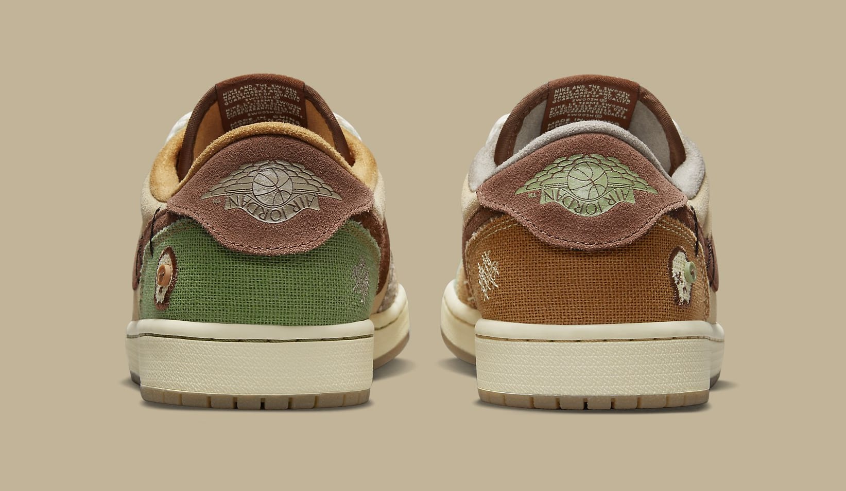 Zion Williamson x Air Jordan 1 Low #39 Flax and Oil Green #39 DZ7292 200