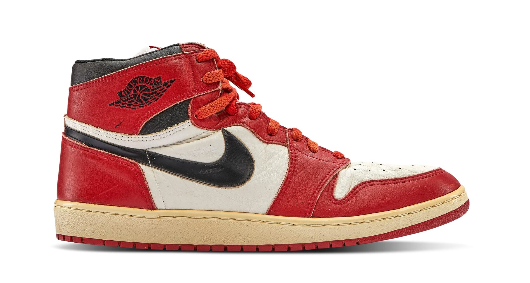 Michael Jordan S Game Worn Chicago Air Jordan 1 Is Up For Auction Sole Collector