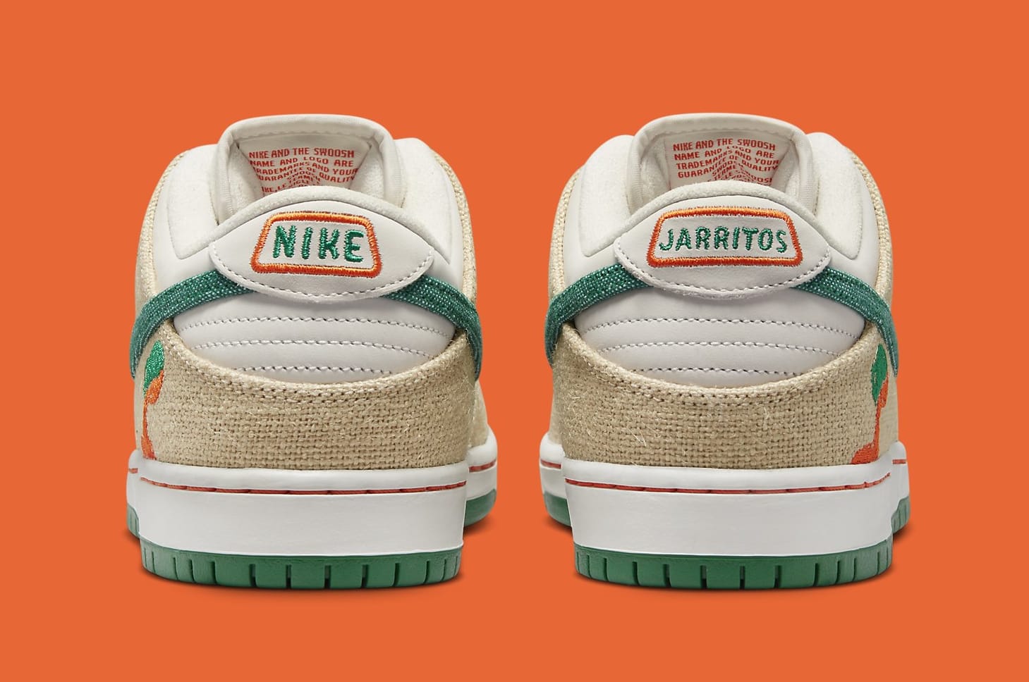 Jarritos x Nike SB Dunk Low FD0860 001 Heel