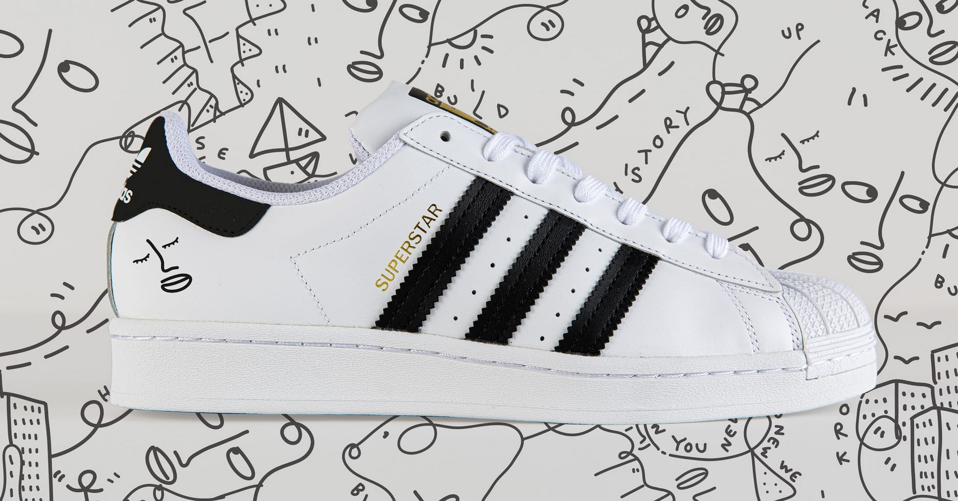 Shantell Martin x Adidas Superstar Collab