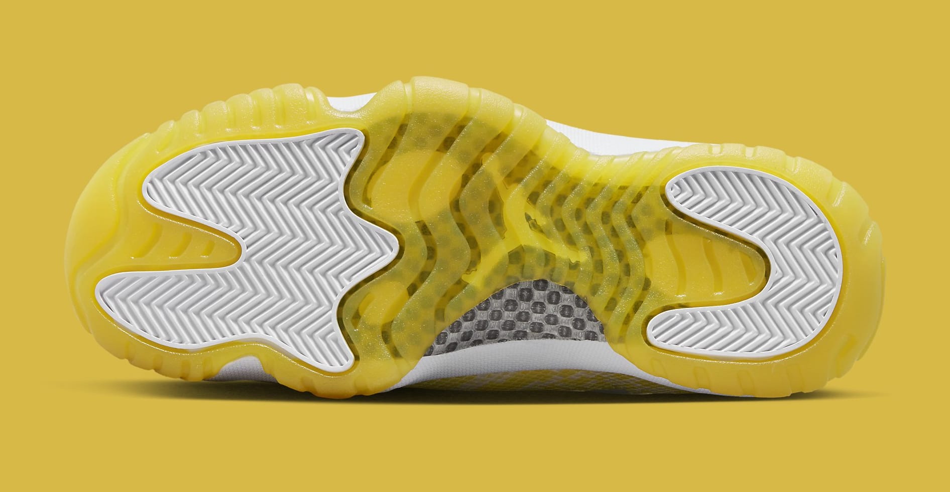 Air Jordan 11 Low Women's 'Yellow Snakeskin' AH7860 107 Outsole