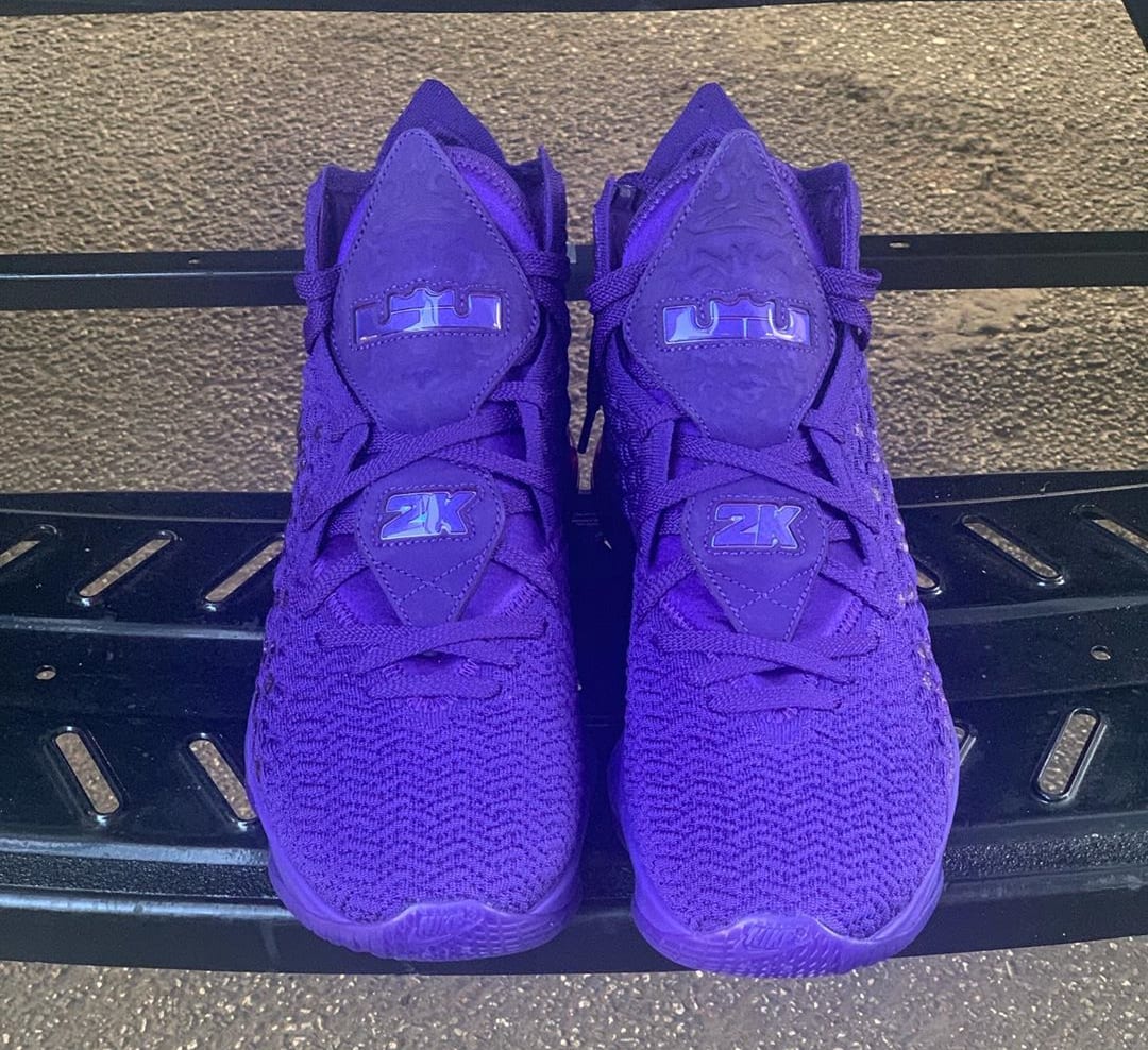 Nike LeBron 17 2K Purple Release Date Front