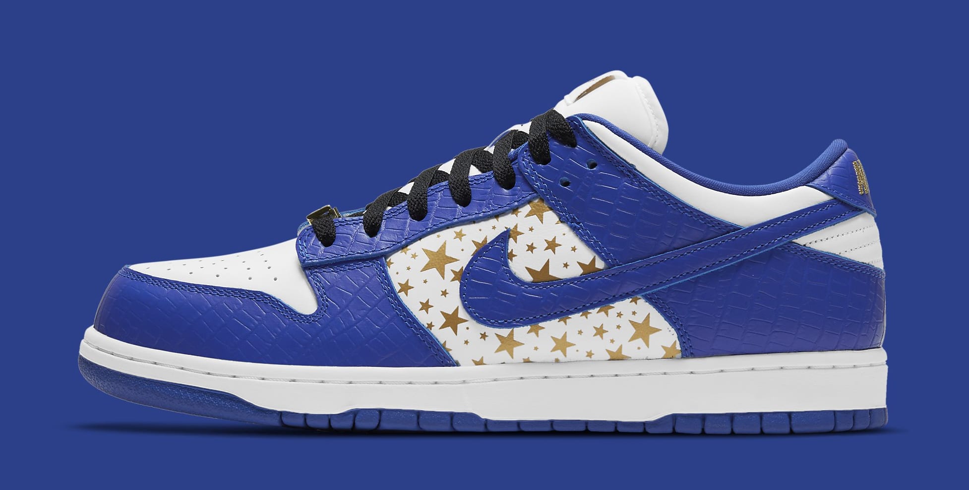 Supreme x Nike SB Dunk Low 'Hyper Royal' DH3228-100 Lateral