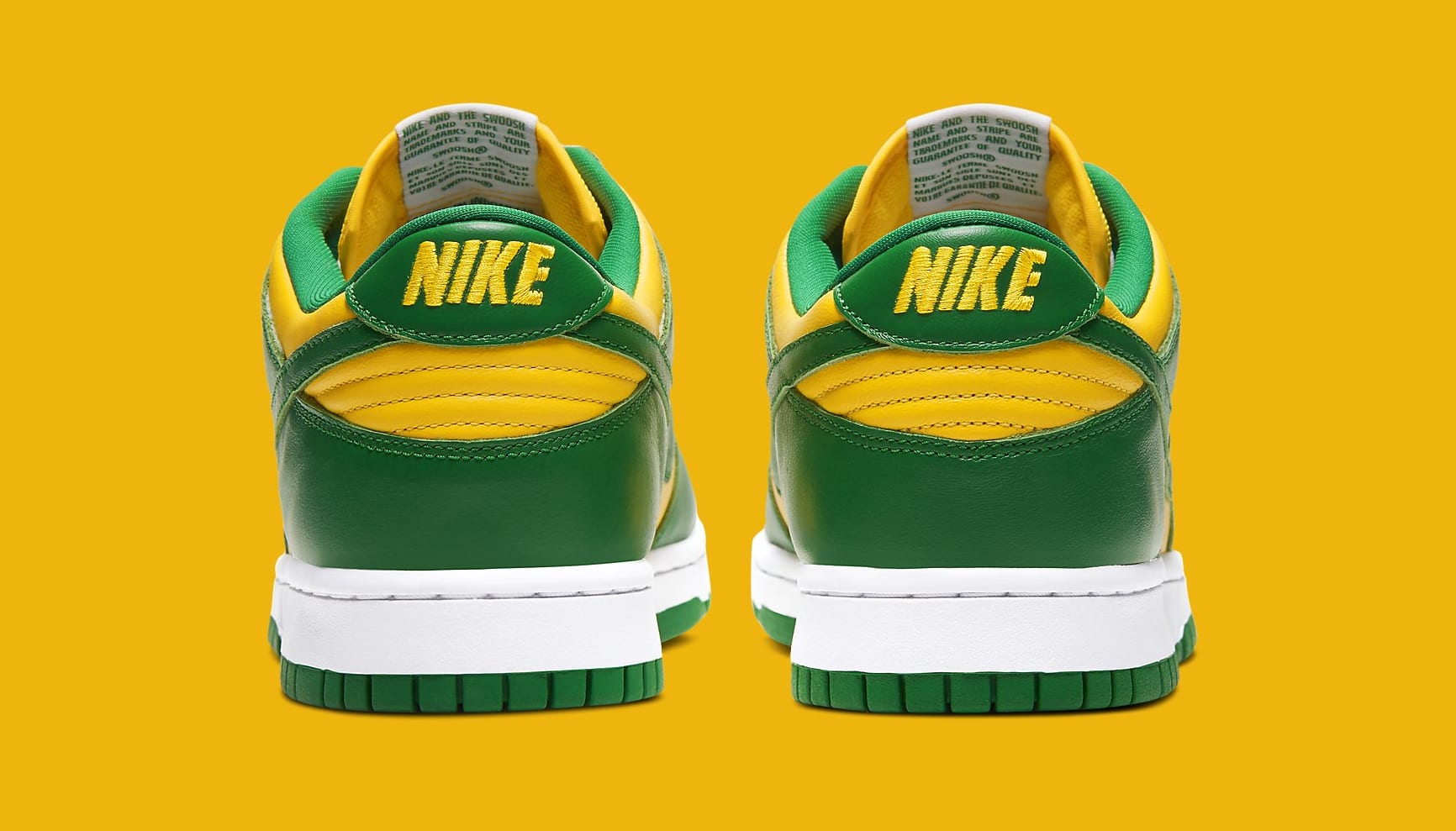 Nike Dunk Low 'Brazil' 2020 CU1727-700 Heel