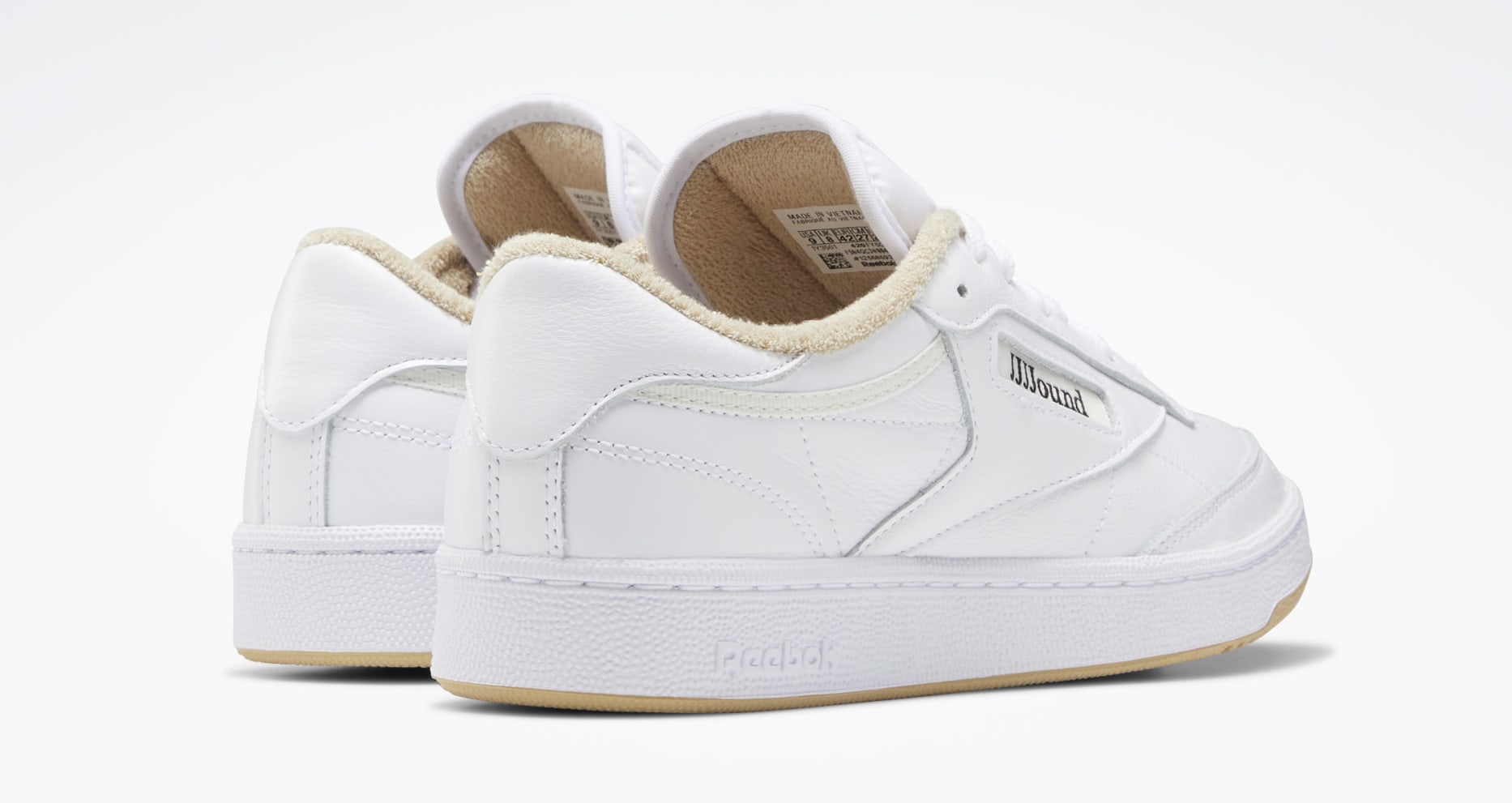 JJJJound x Reebok Club C 'Beige' FY6066 Heel