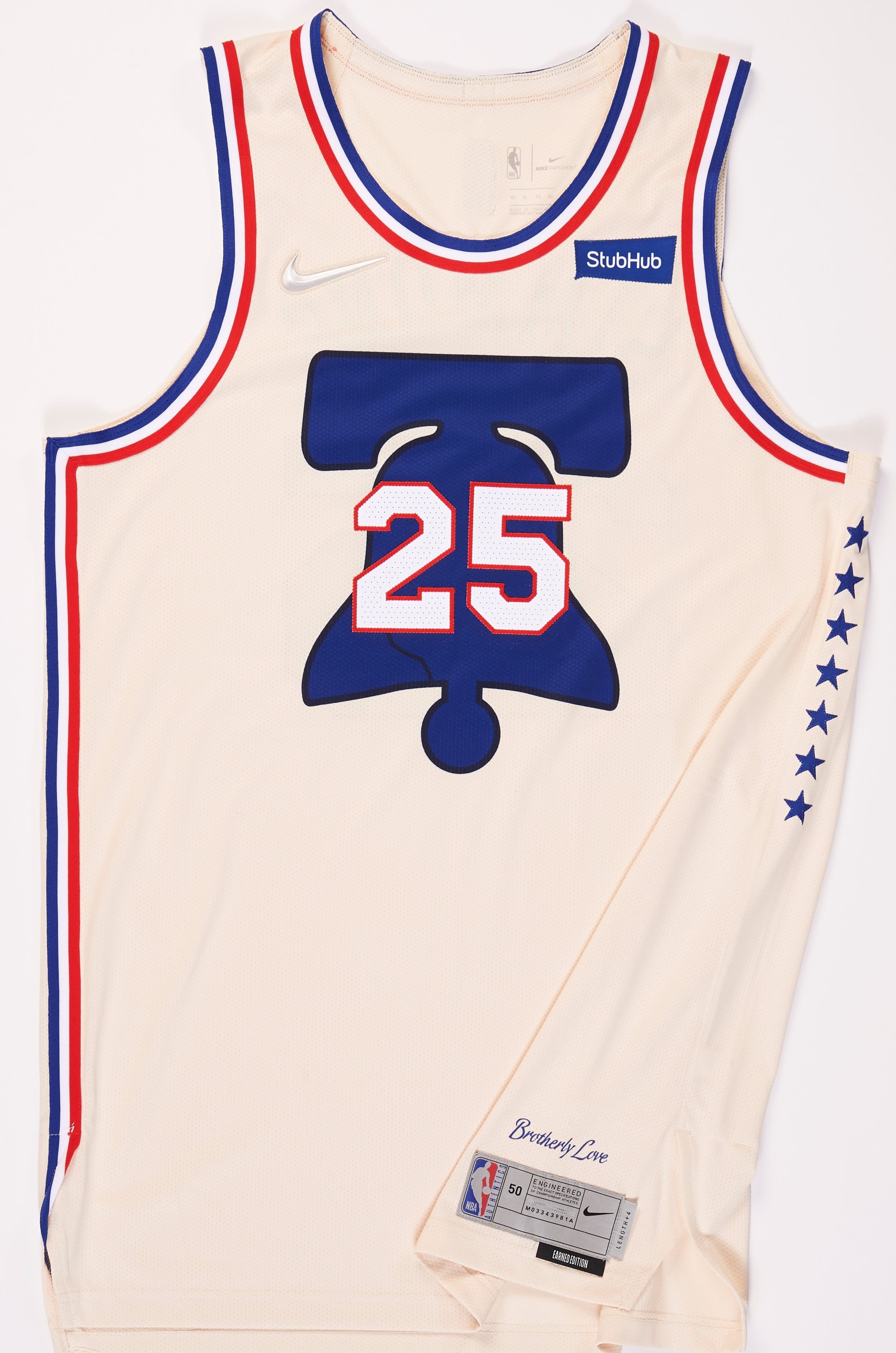 2020-11 Ben Simmons Cream Jersey Philadelphia 76ers Nike Youth XL Swingman  Nice!