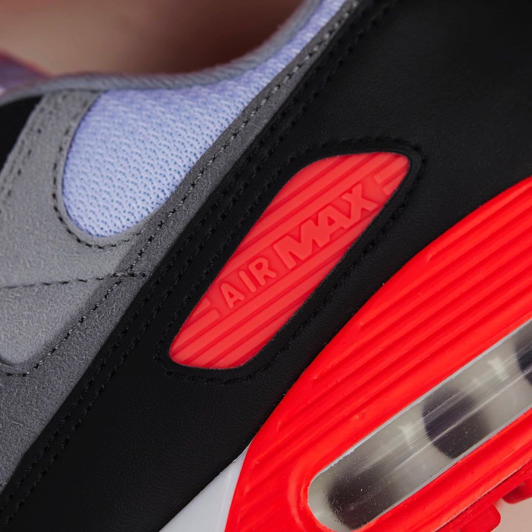 Nike Air Max 90 Infrared Release Date CT1685-100 Mudguard