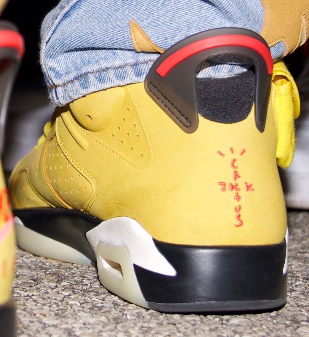 air jordan retro 6 travis scott yellow